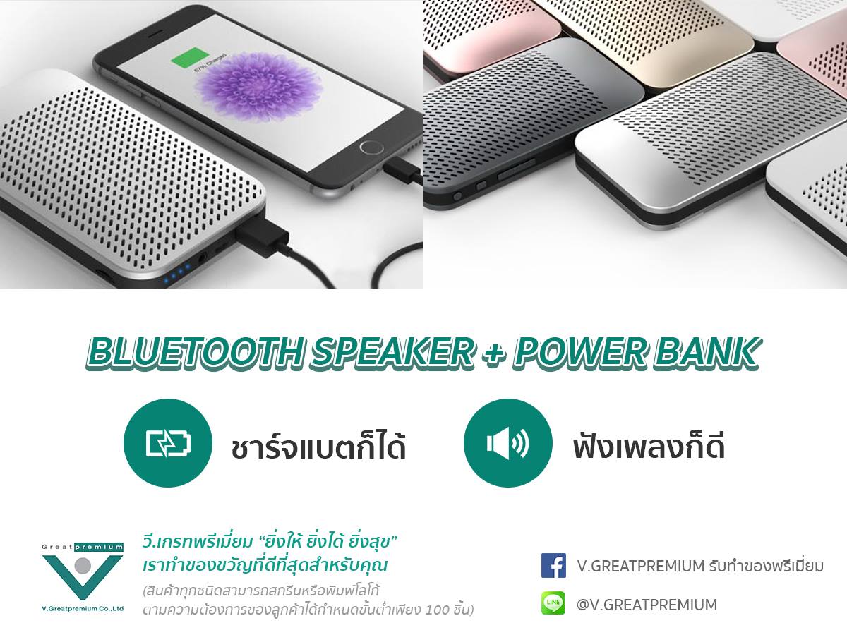 Bluetooth speaker + Power Bank