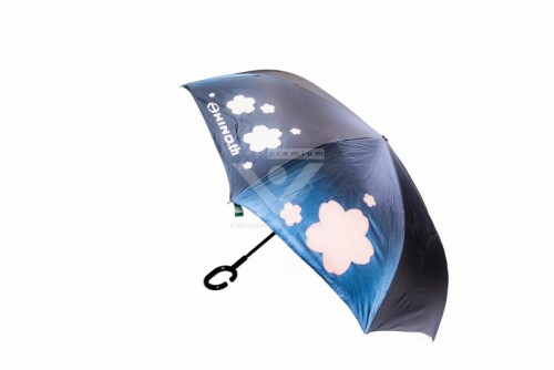 Reverse umbrella with color changing