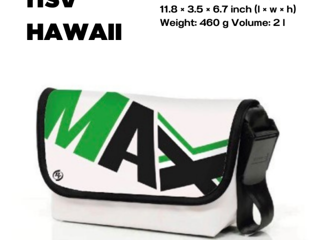 กระเป๋าผ้าใบ คาดอกทรง Hawaii